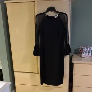 embroidered renaissance dress cotton linen under $100 Eliza J Off-the-Shoulder Evening Dress EJ2M0055 main image 0